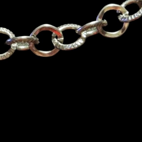 Recovered stainless steel cable chain necklace gun metal. 20 - Picture 2 of 3